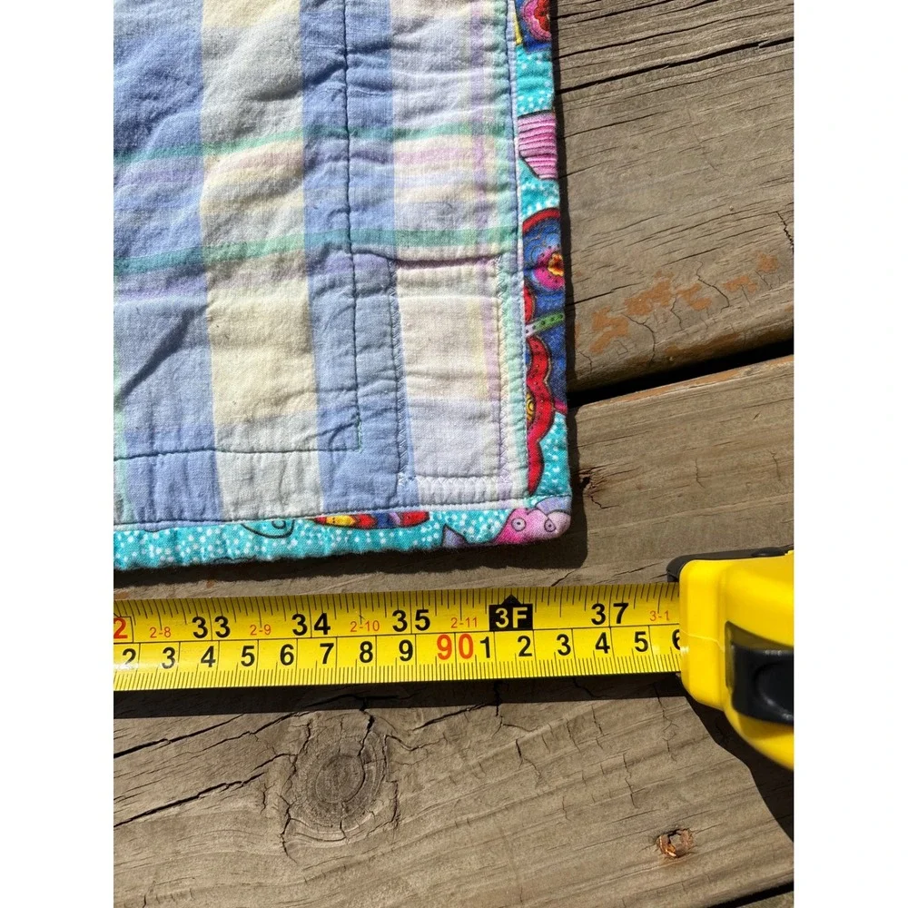 Project Linus Sparkle Handmade Quilt Hummingbird Butterfly Floral Rainbow 67x36